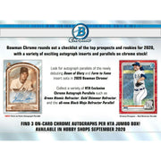 2020 Bowman Chrome Baseball HTA Jumbo Box