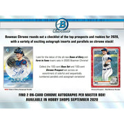 2020 Bowman Chrome Baseball Hobby 12-Box Case