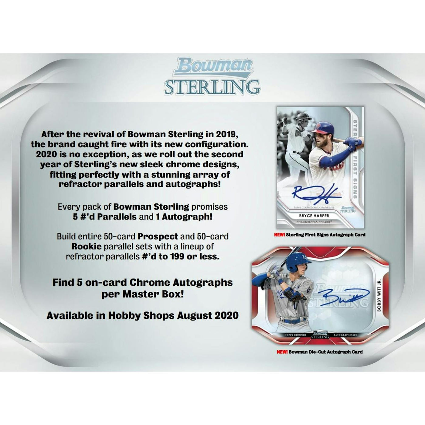 2020 Bowman Sterling Baseball Hobby 12-Box Case