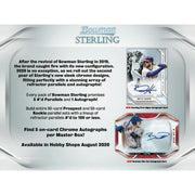 2020 Bowman Sterling Baseball Hobby 12-Box Case