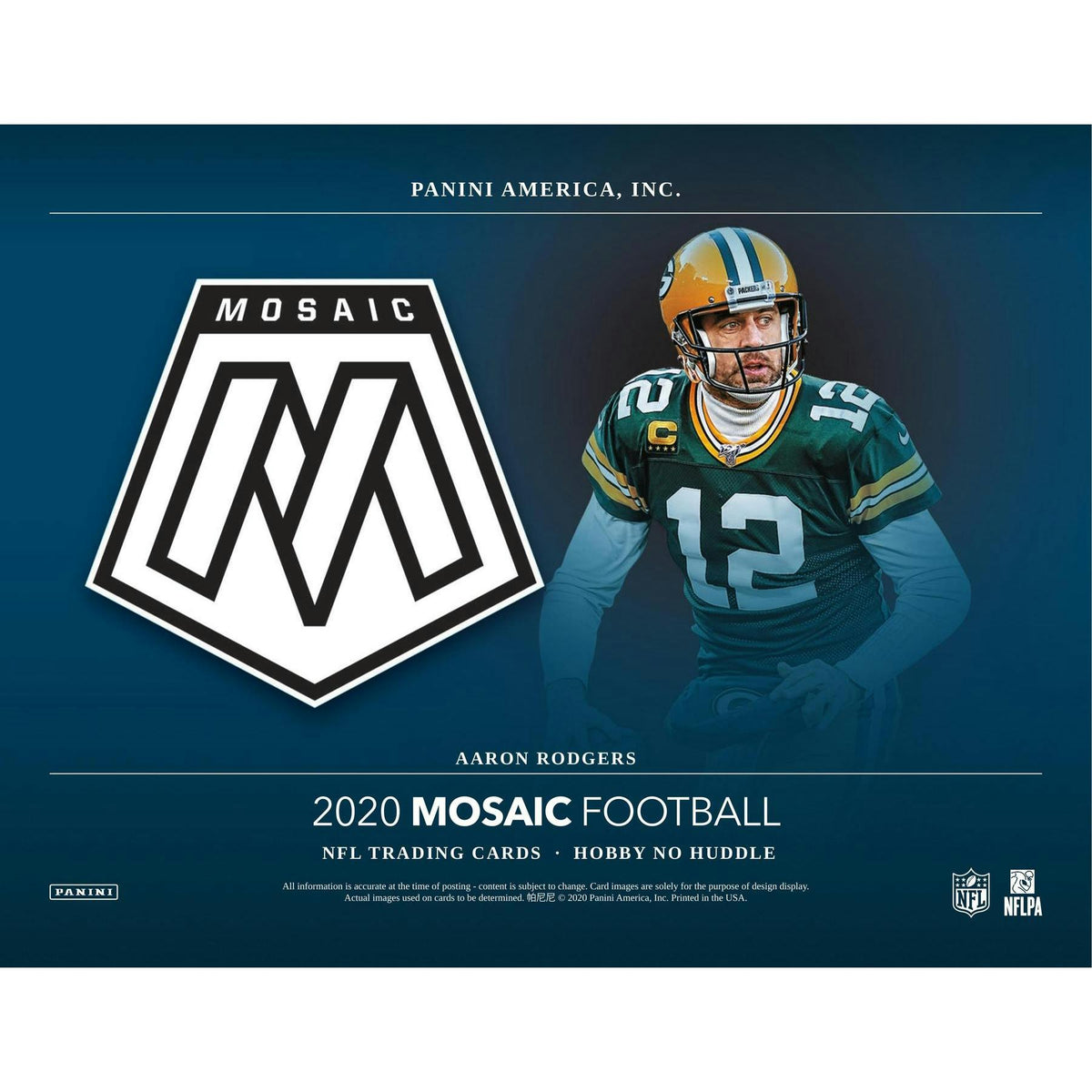 2020 Panini Mosaic No Huddle Football Hobby 20-Box Case