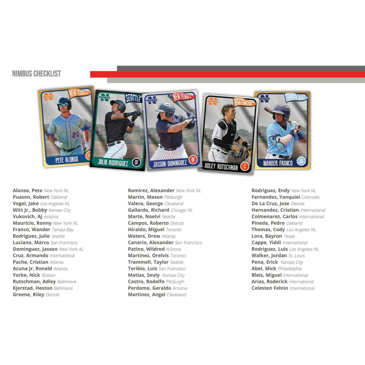 2020 Onyx Nimbus Baseball Hobby Box (Reed Buy)