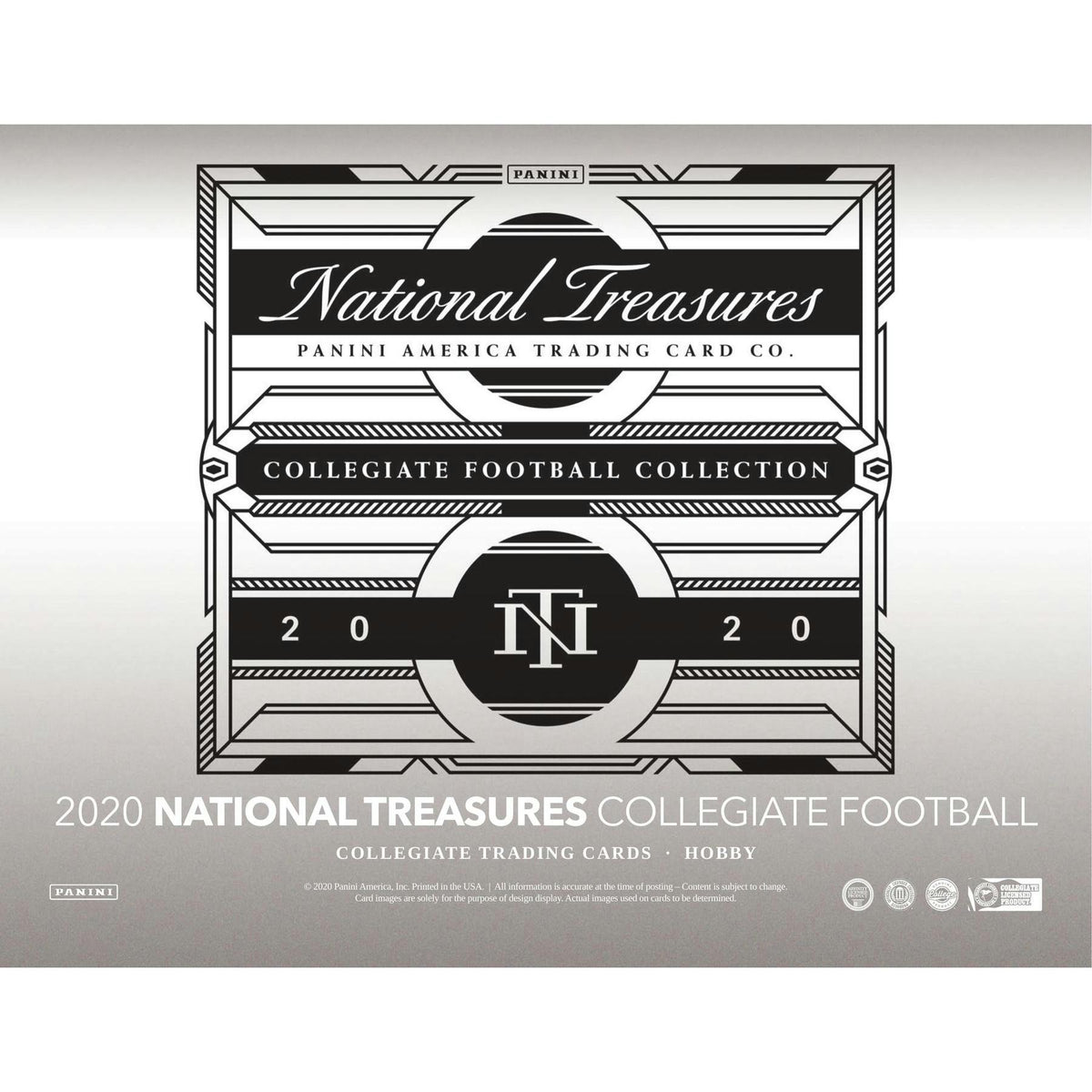 2020 Panini National Treasures Collegiate Football Hobby Box