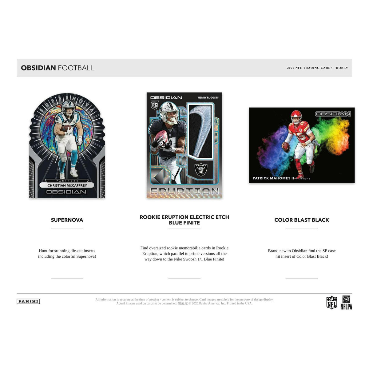 2020 Panini Obsidian Football Hobby Box