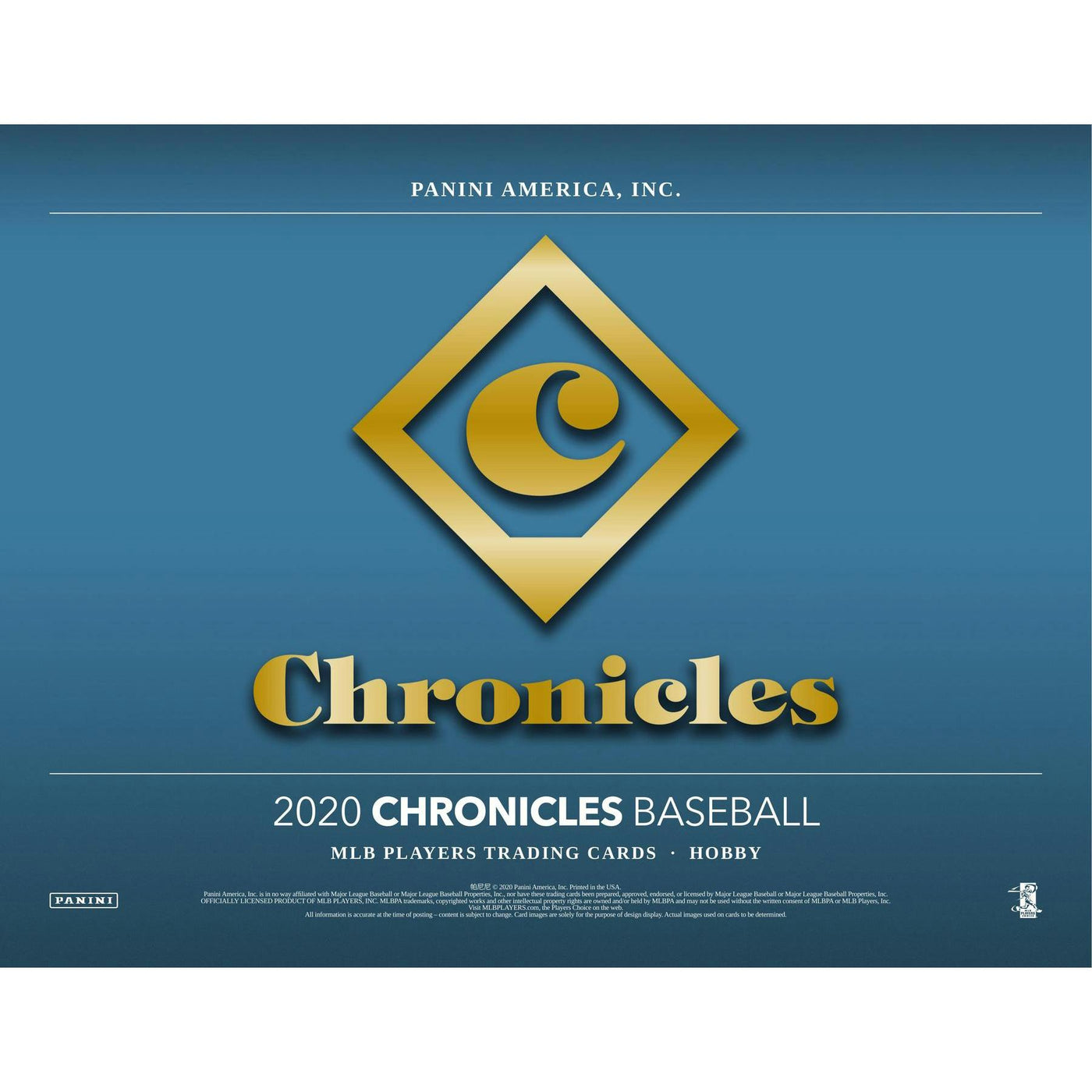 2020 Panini Chronicles Baseball Hobby 16-Box Case