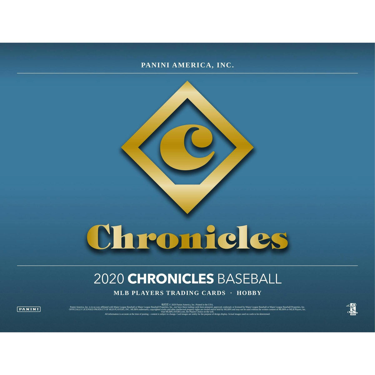 2020 Panini Chronicles Baseball Hobby Box