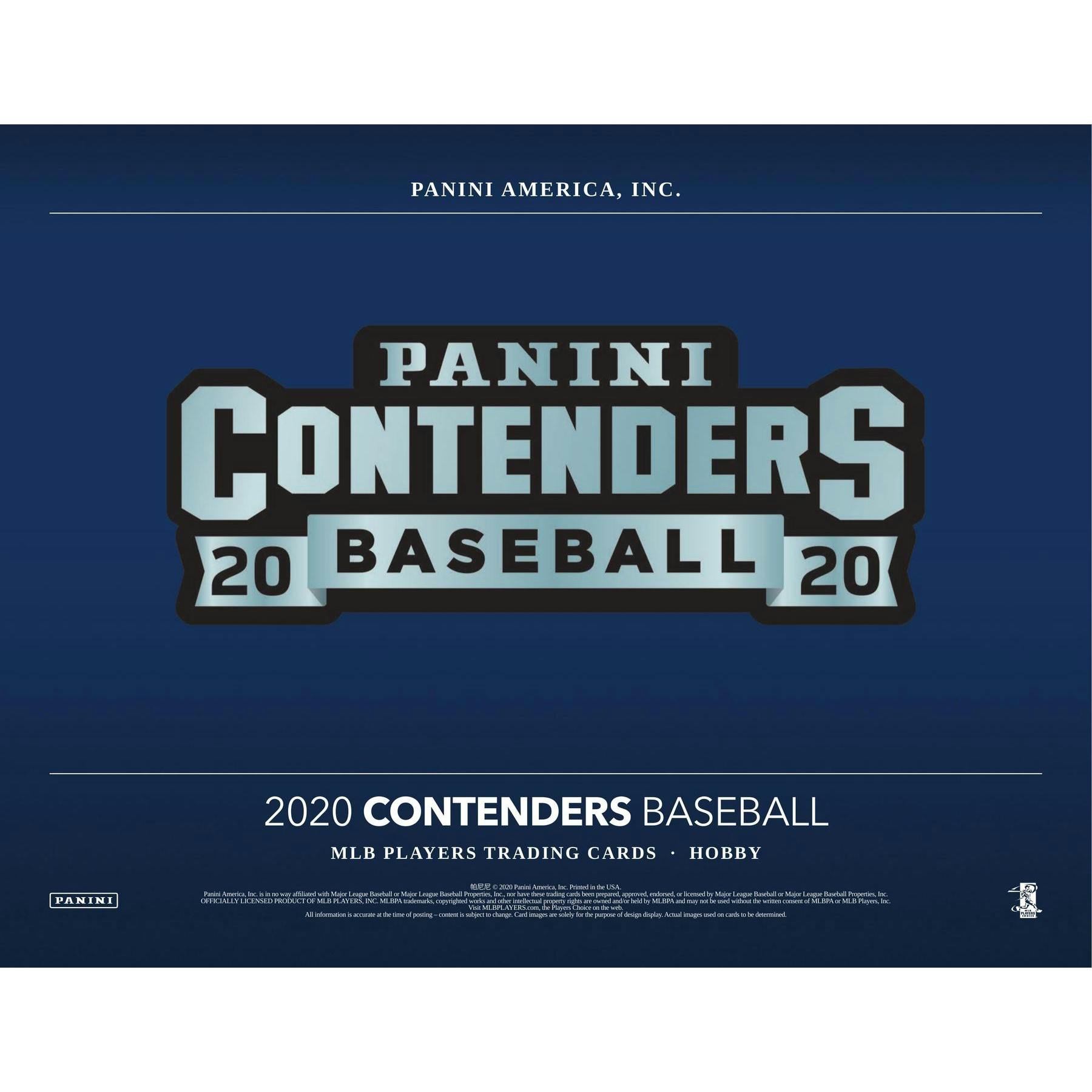 2020 Panini Contenders 1st Off The Line FOTL Baseball Hobby Box