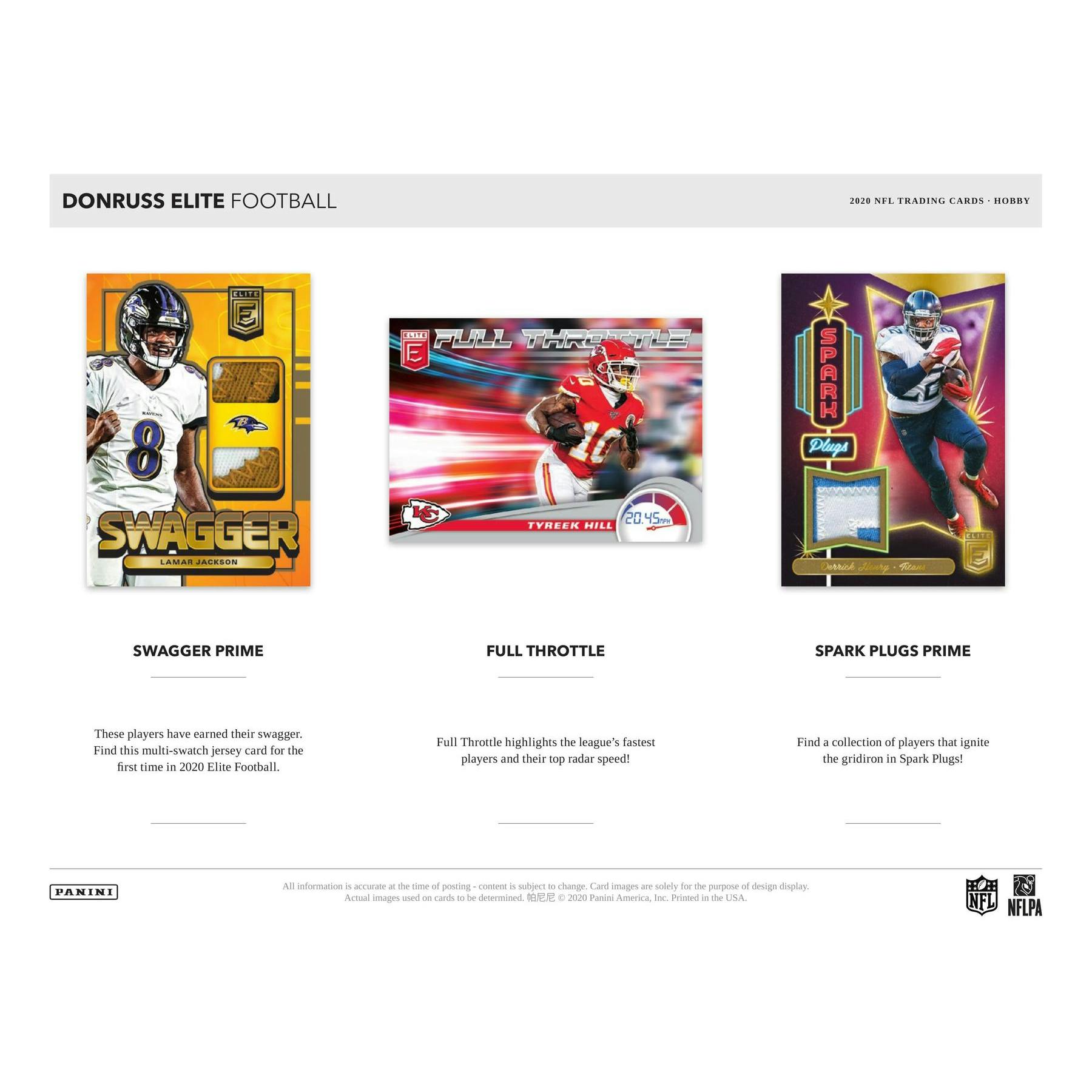 2020 Panini Donruss Elite Football Hobby Box (Reed Buy)