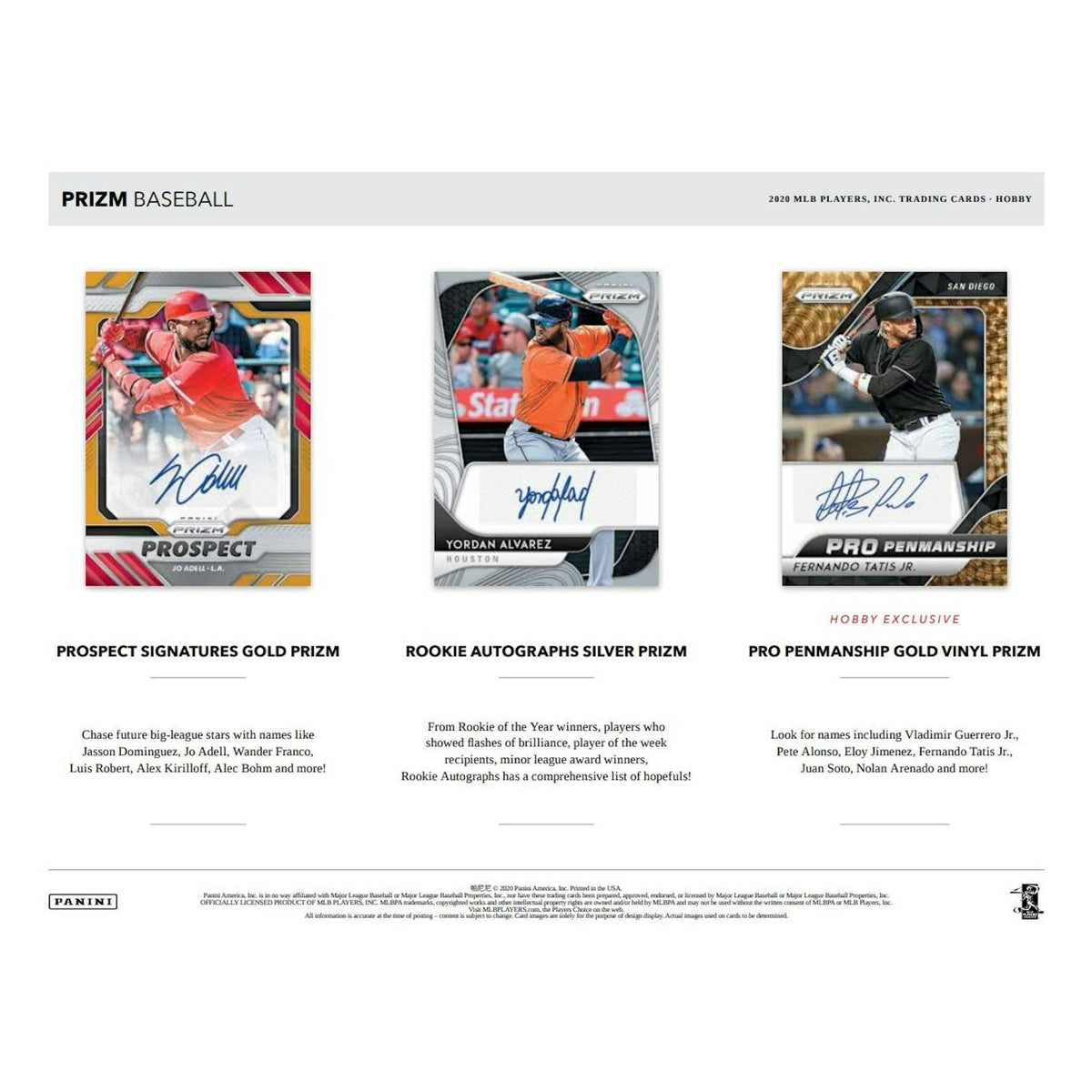 2020 Panini Prizm Baseball Hobby Box