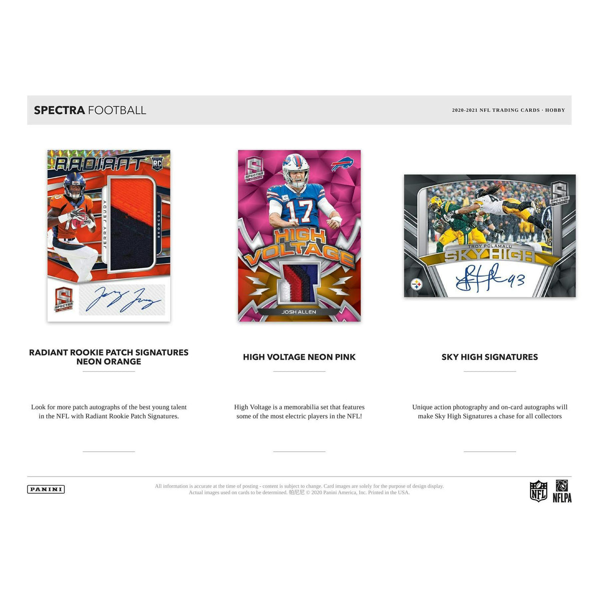 2020 Panini Spectra Football Hobby Box