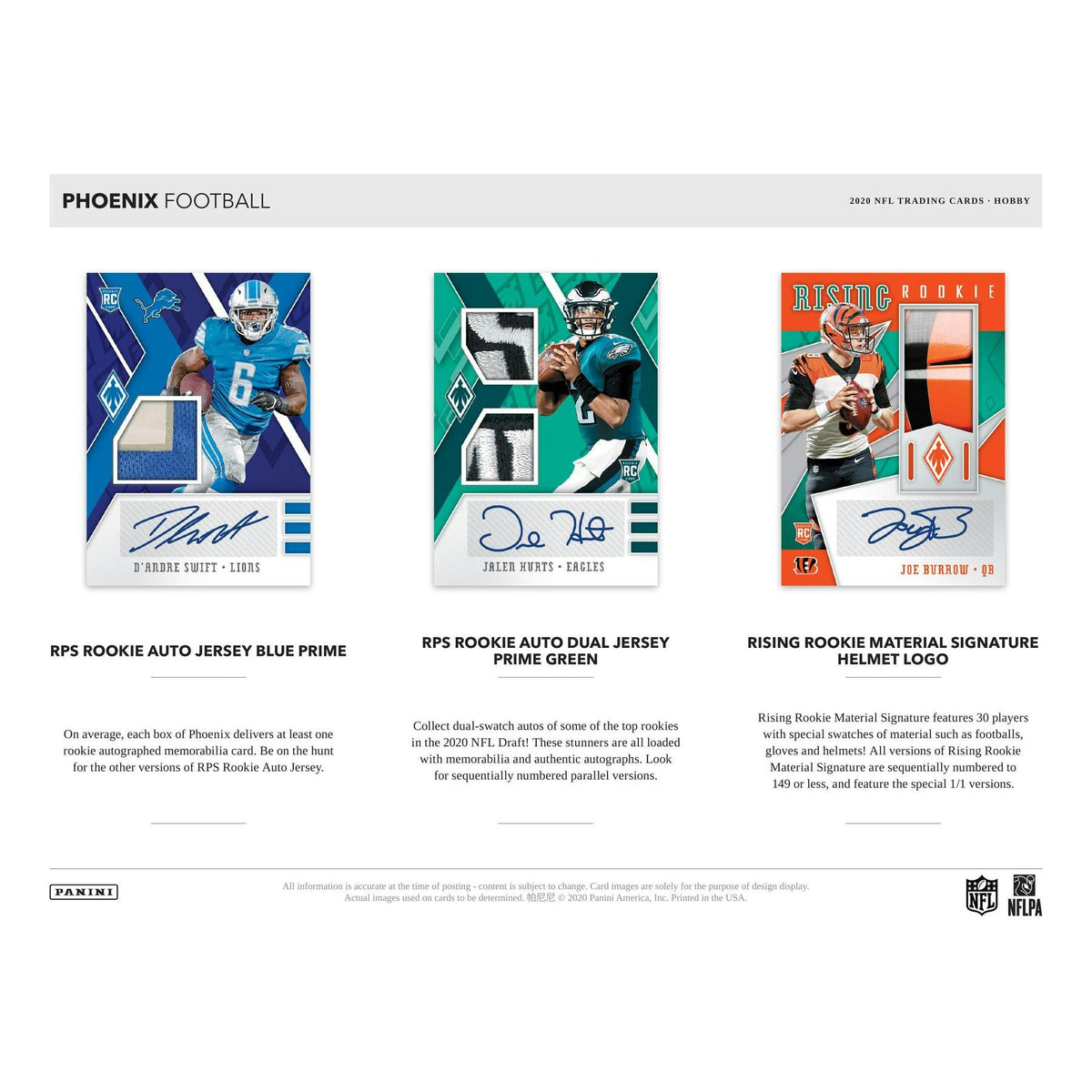 2020 Panini Phoenix Football Hobby Box