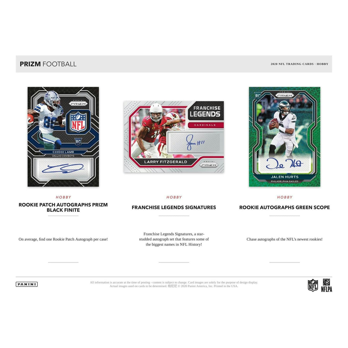 2020 Panini Prizm Football Hobby Box