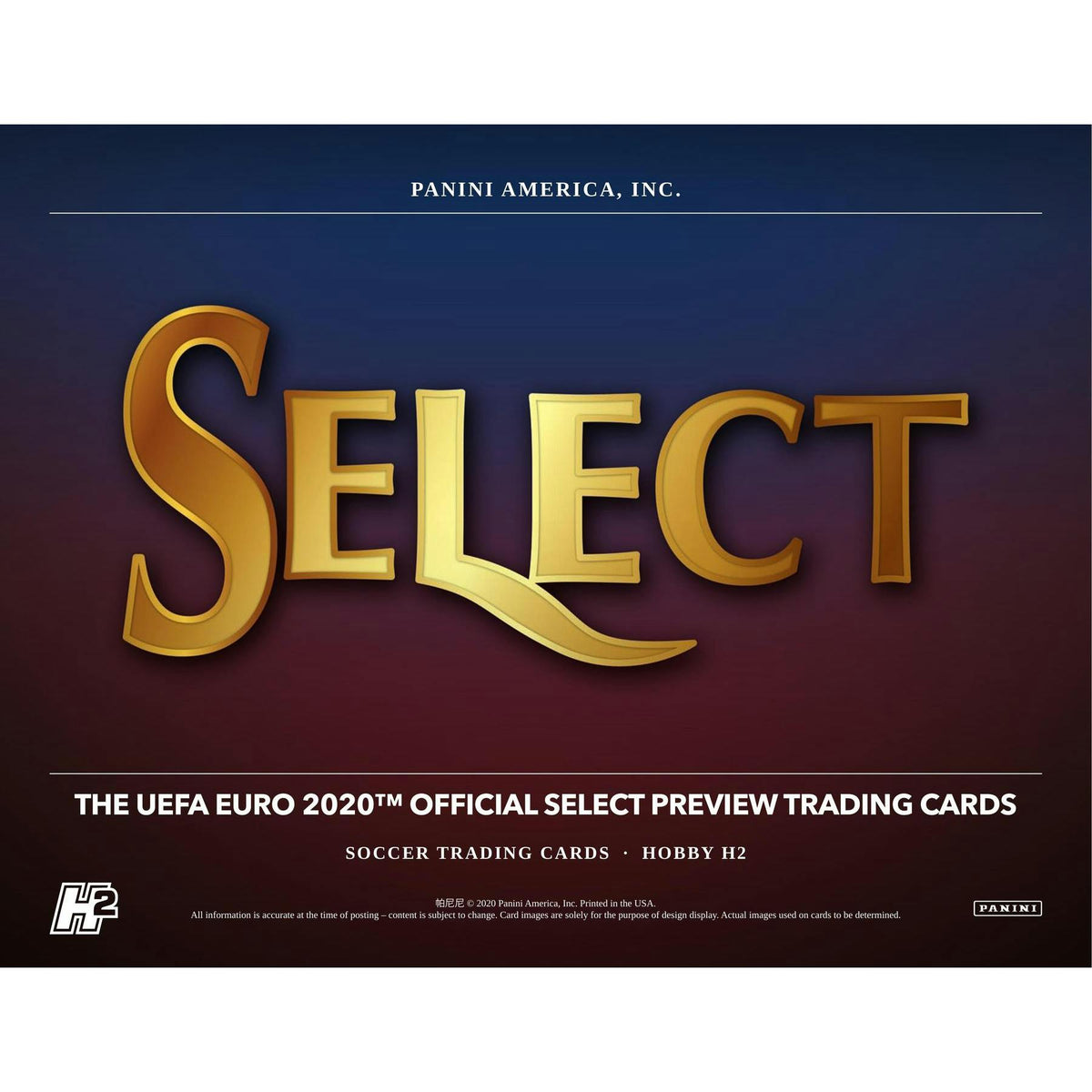 2019/20 Panini Select UEFA Euro Soccer H2 Hobby Hybrid Box