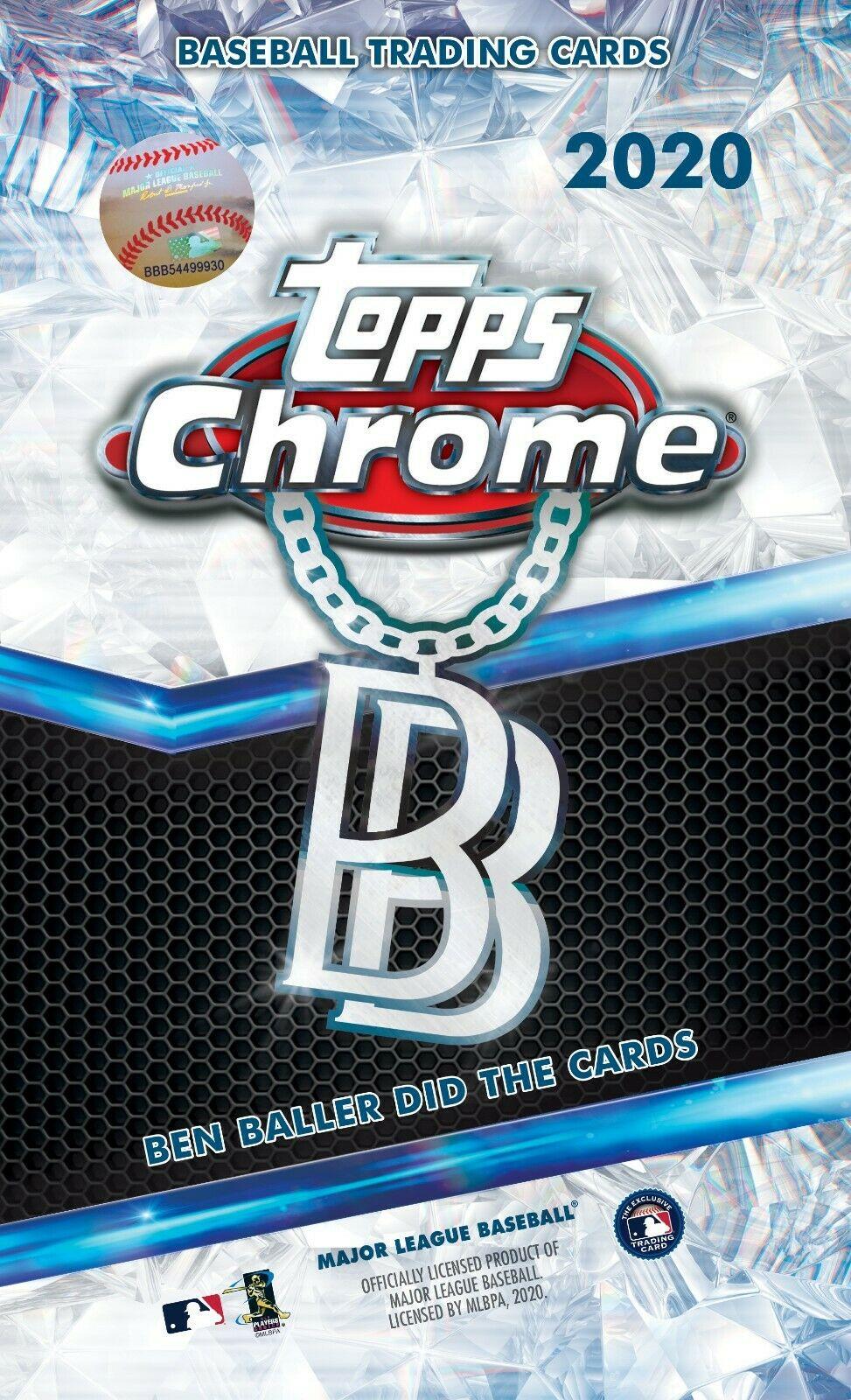 2020 Topps Chrome Baseball Ben Baller Edition Hobby Box (Reed Buy)