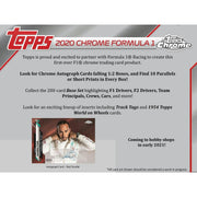 2020 Topps Chrome F1 Formula 1 Racing Hobby Box