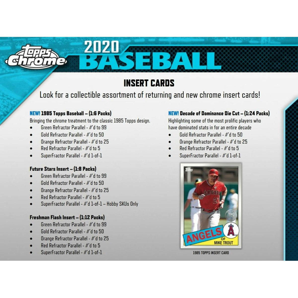 2020 Topps Chrome Baseball Hobby Jumbo 8-Box Case