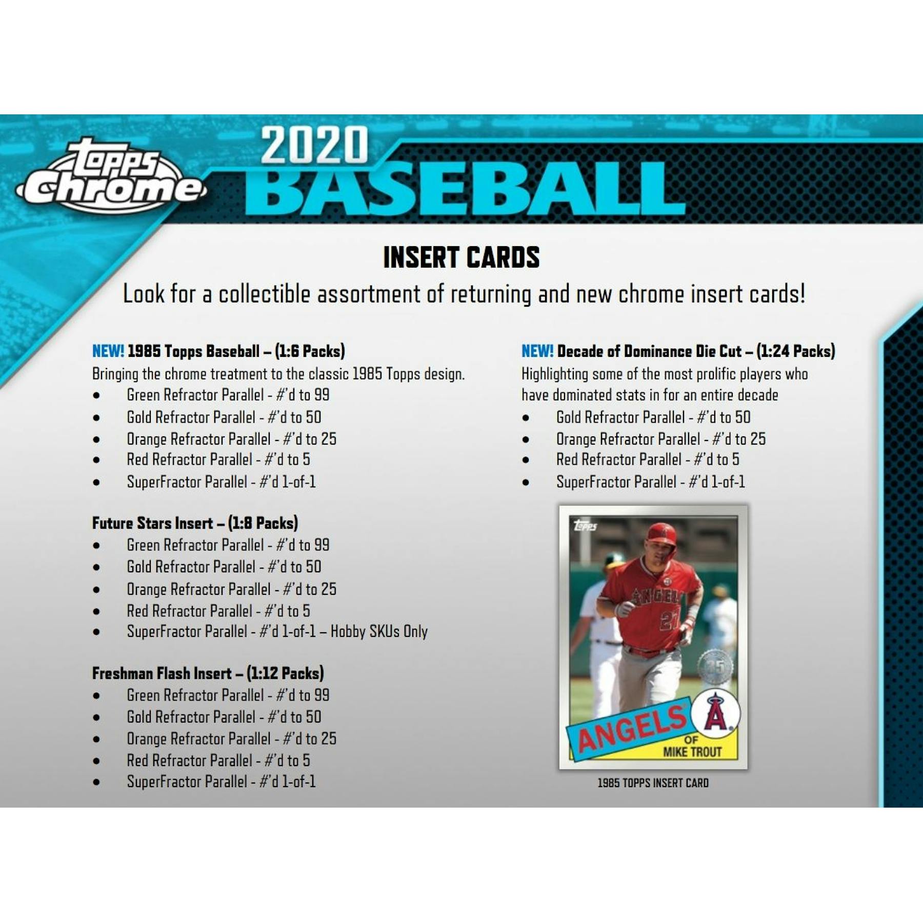 2020 Topps Chrome Baseball Hobby Jumbo Box