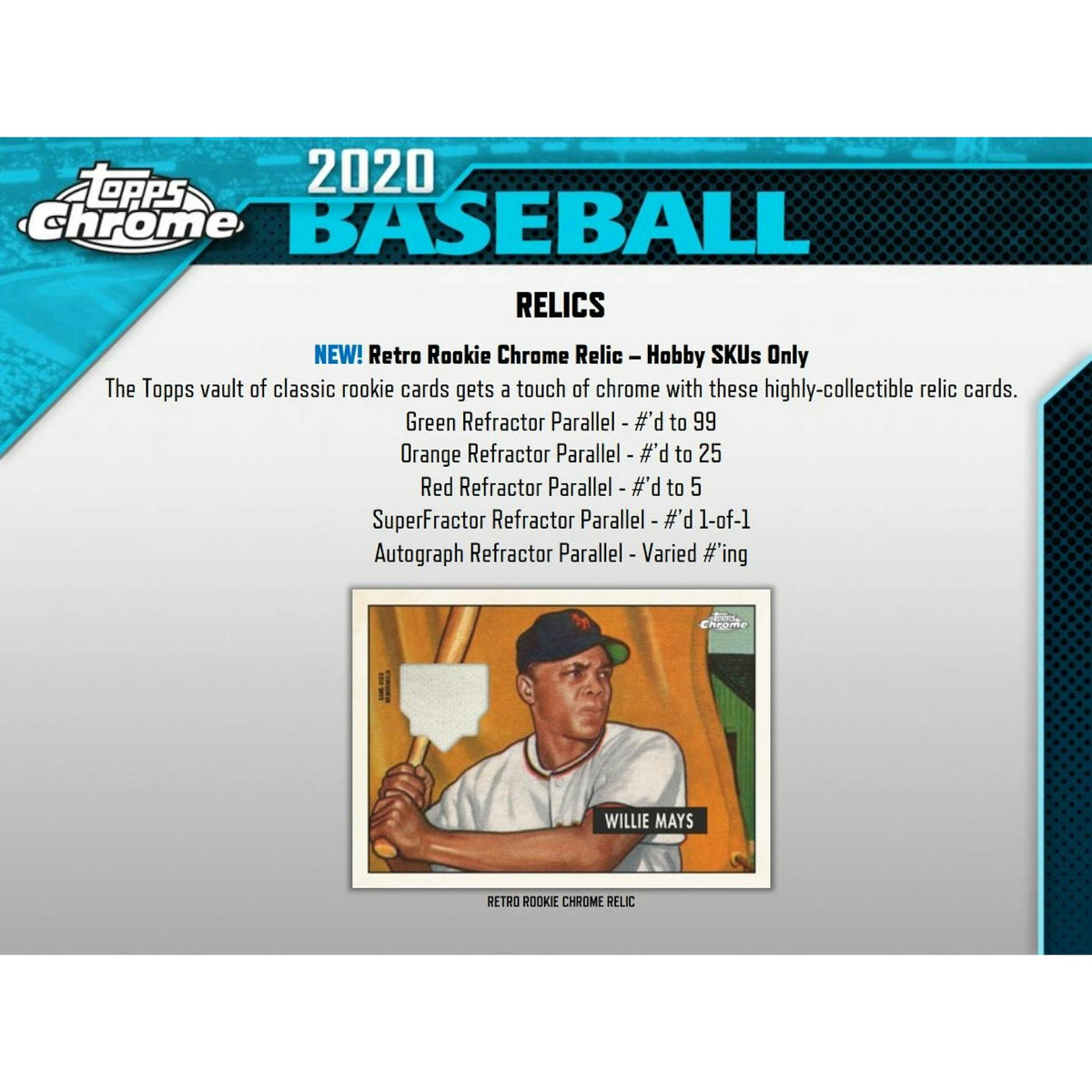 2020 Topps Chrome Baseball Hobby Jumbo 8-Box Case