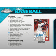 2020 Topps Chrome Baseball Hobby Jumbo Box