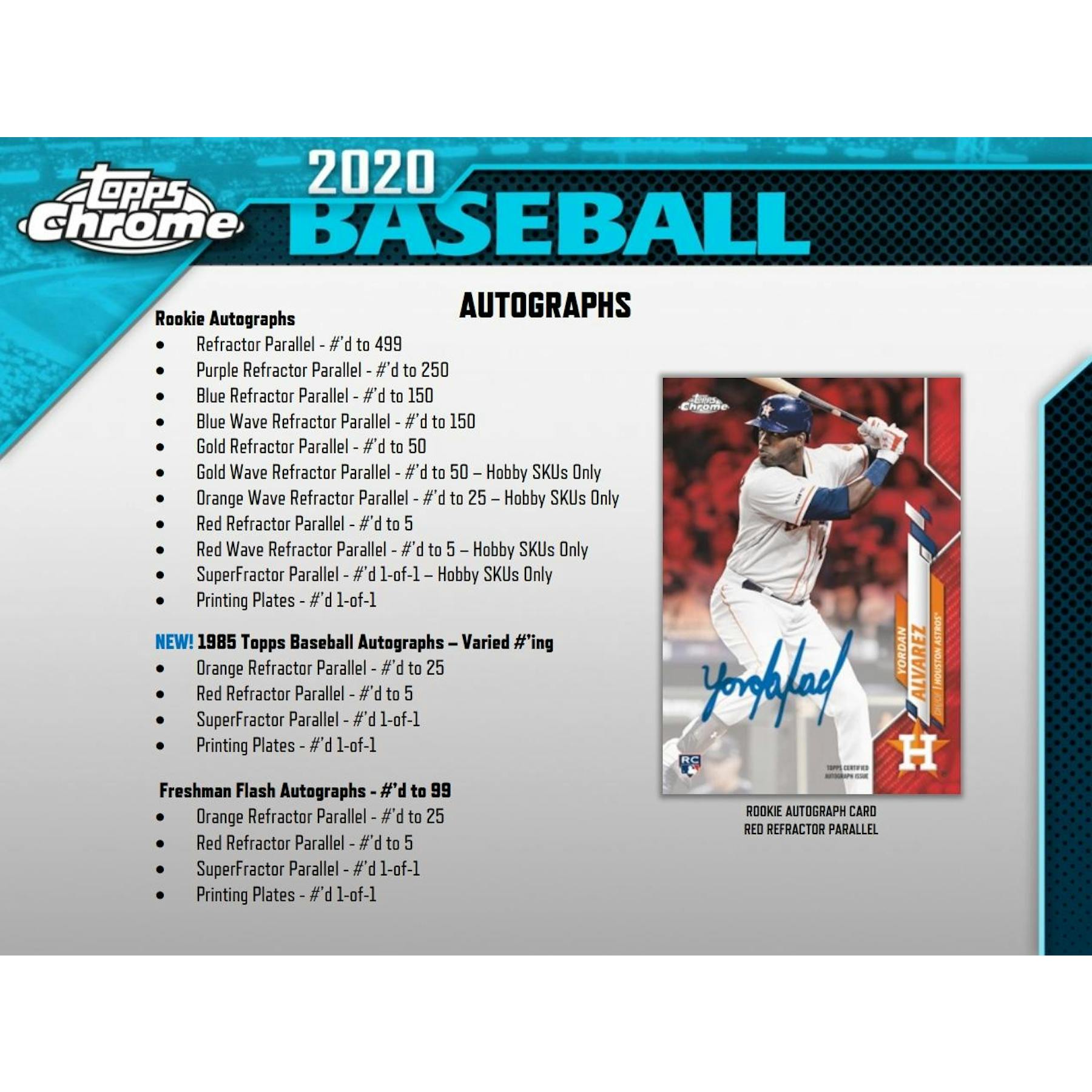 2020 Topps Chrome Baseball Hobby Jumbo Box