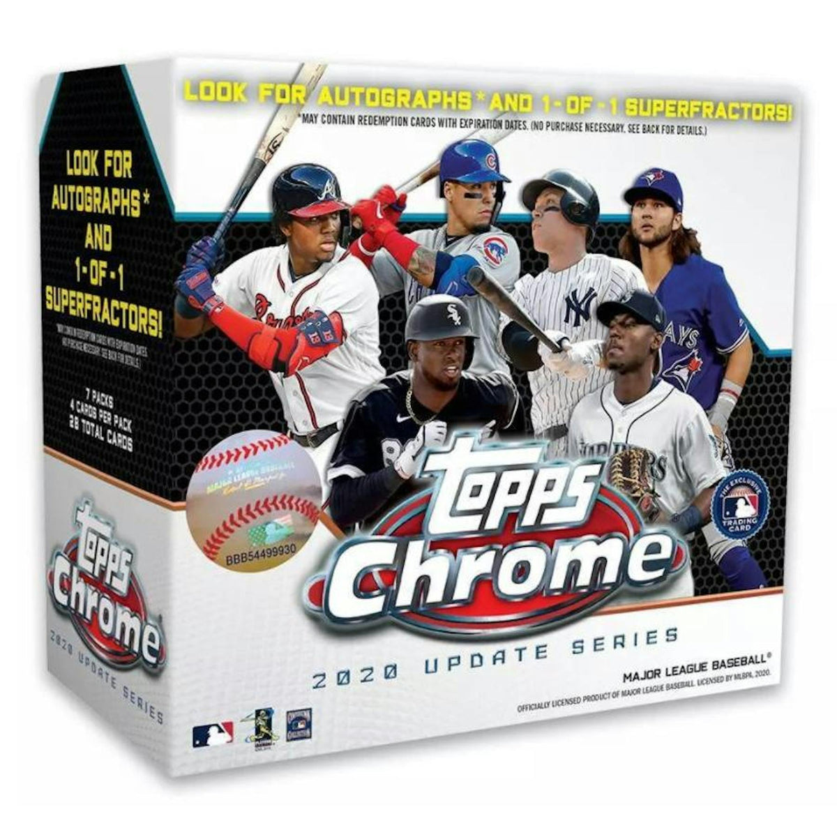 2020 Topps Chrome Update Baseball Mega Box (White) (Reed Buy)