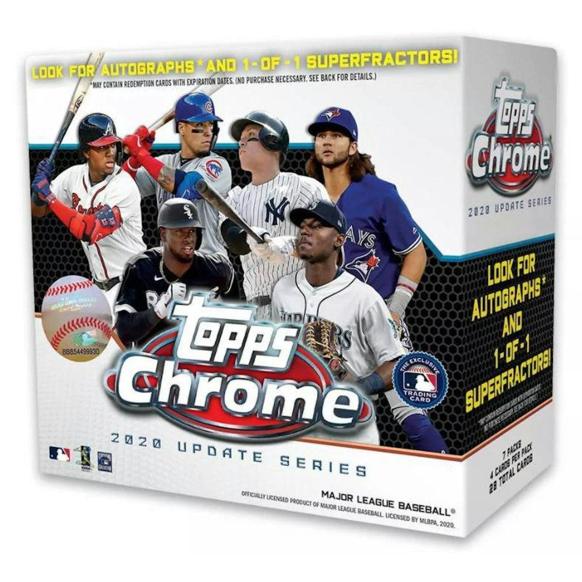 2020 Topps Chrome Update Baseball Mega Box (White) (Reed Buy)