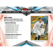 2020 Topps Finest Baseball Hobby Box