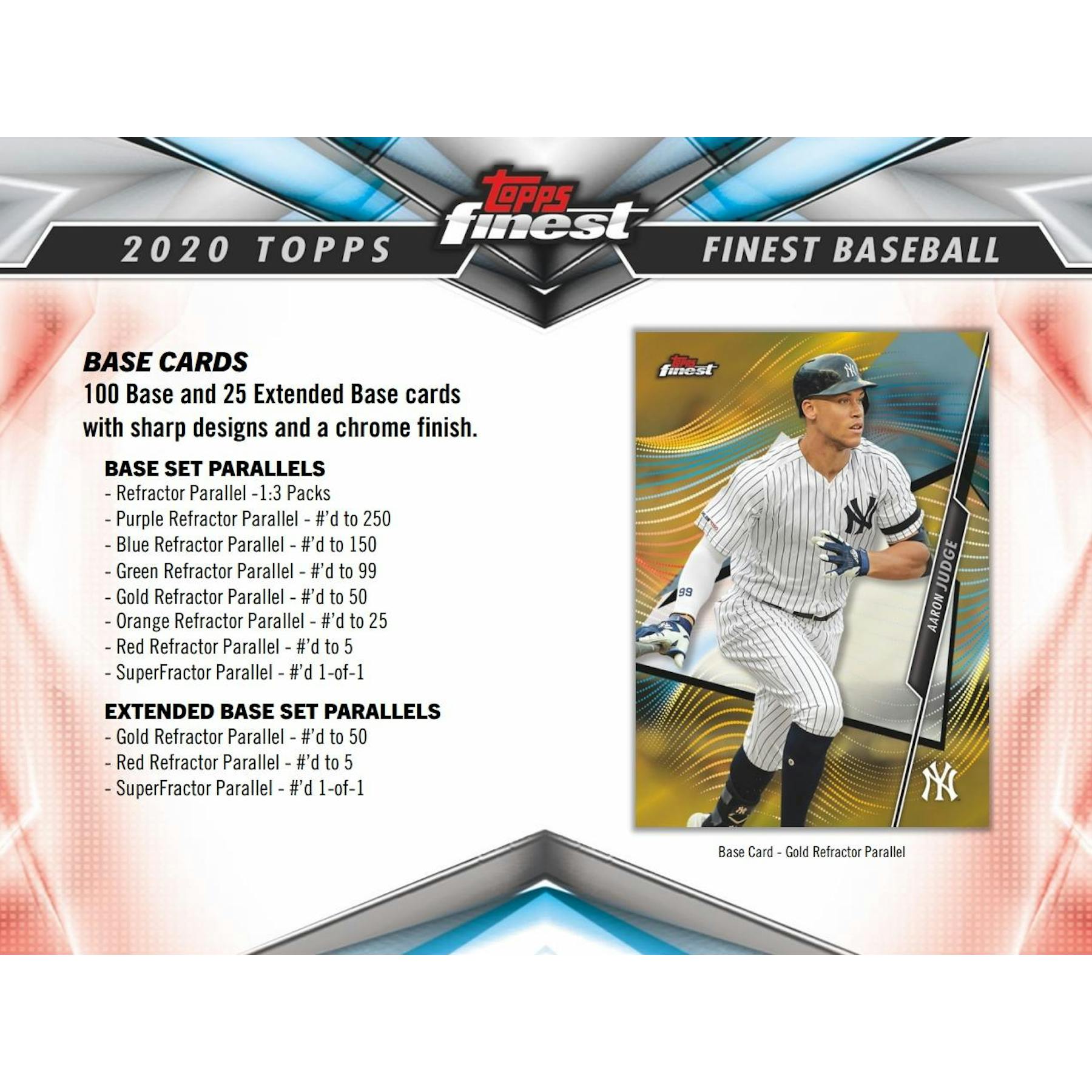2020 Topps Finest Baseball Hobby Box