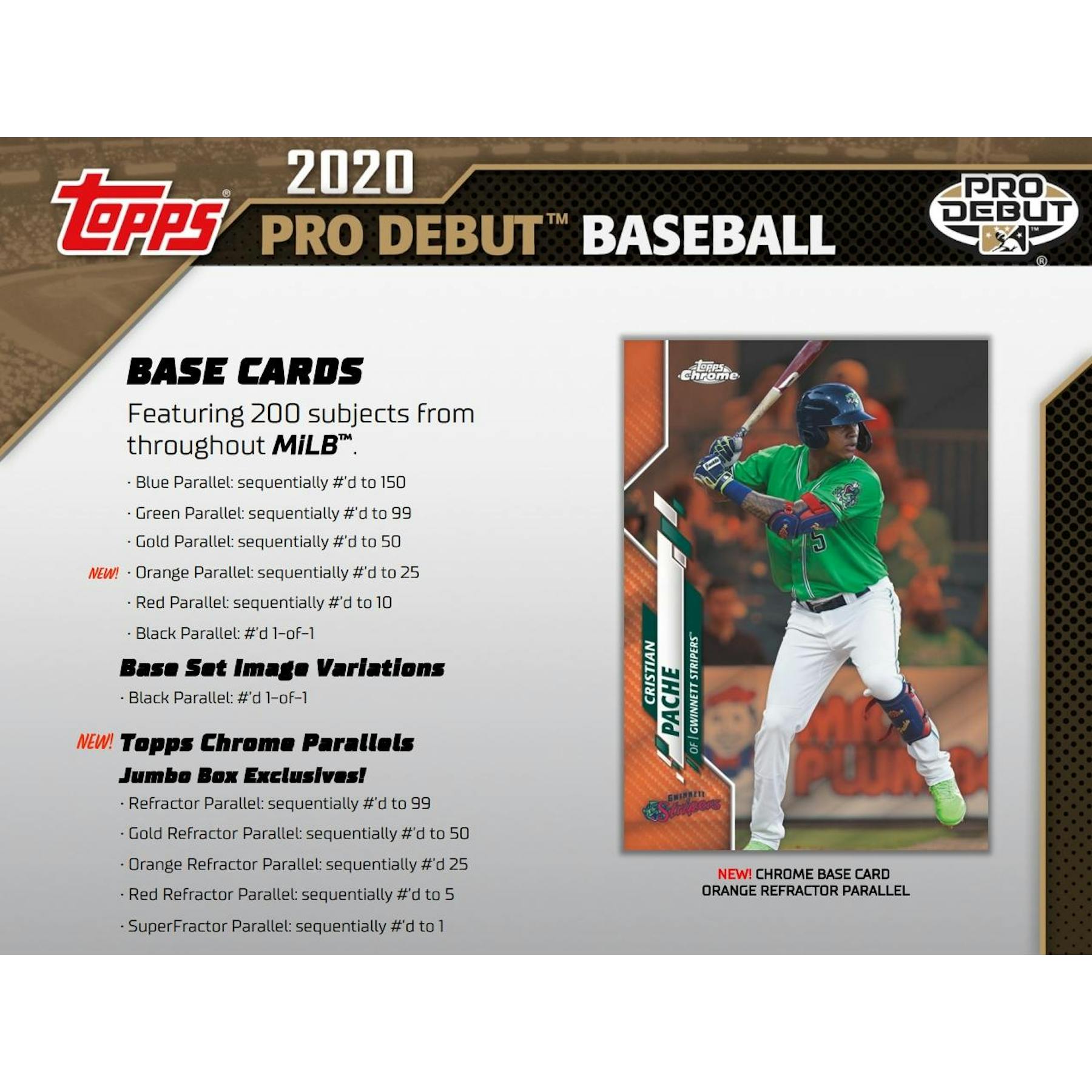 2020 Topps Pro Debut Baseball Hobby Jumbo Box
