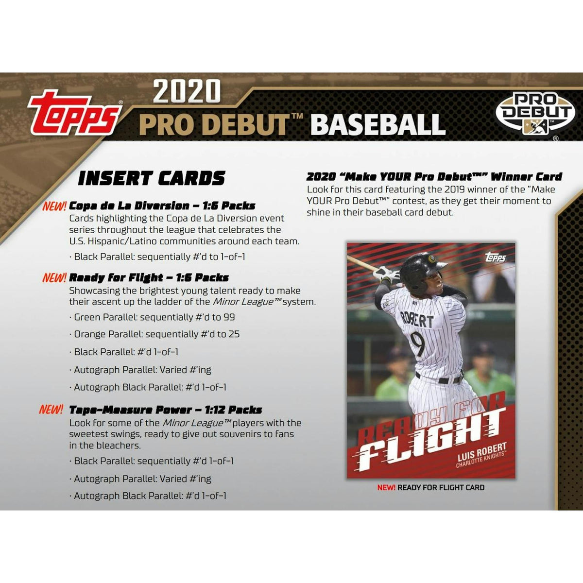 2020 Topps Pro Debut Baseball Hobby Jumbo Box