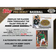 2020 Topps Pro Debut Baseball Hobby Jumbo 8-Box Case