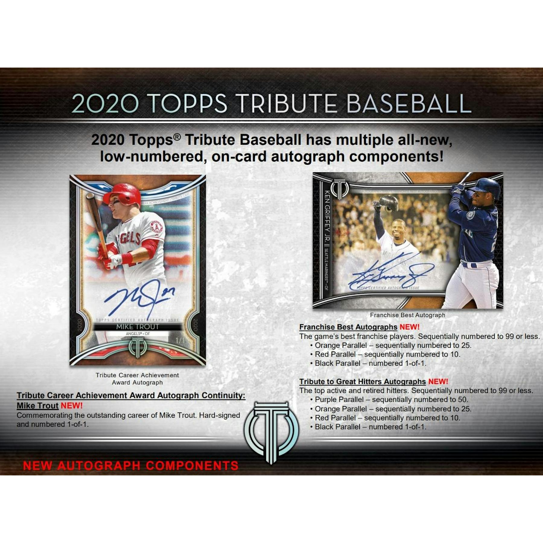 2020 Topps Tribute Baseball Hobby 6-Box Case