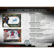 2020 Topps Tribute Baseball Hobby Box