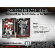 2020 Topps Tribute Baseball Hobby 6-Box Case