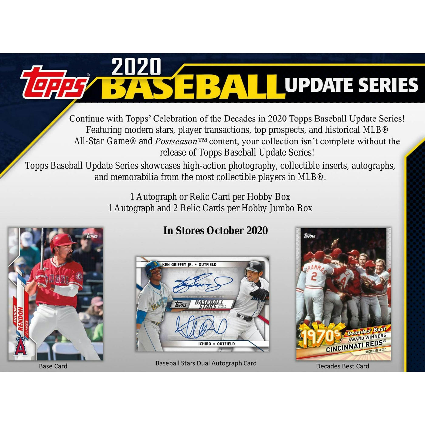 2020 Topps Update Series Baseball Hobby Jumbo Box