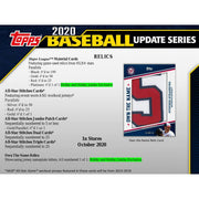 2020 Topps Update Series Baseball Hobby 12-Box Case