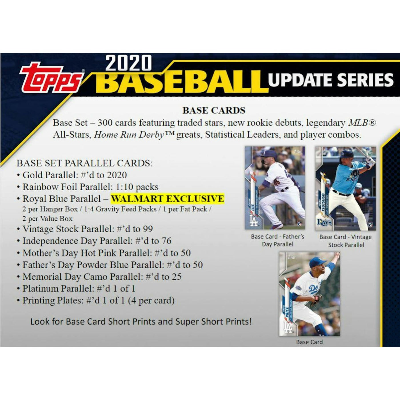 2020 Topps Update Baseball Blaster Box (Reed Buy)
