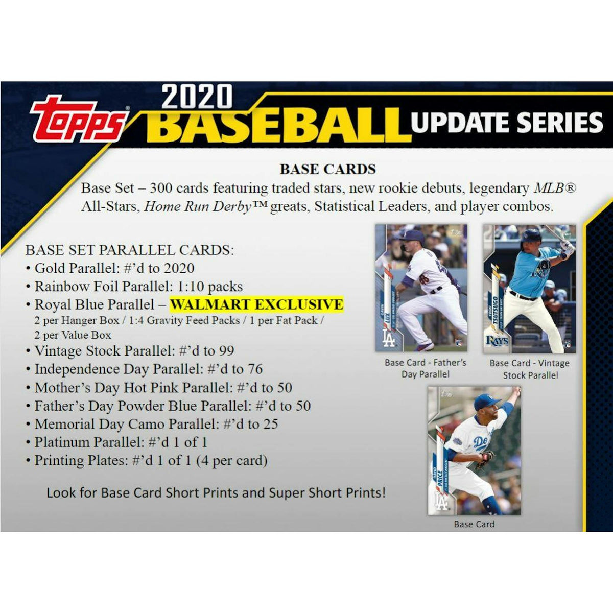 2020 Topps Update Baseball Blaster Box (Reed Buy)