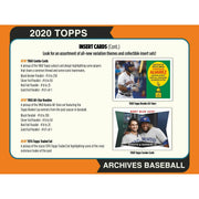 2020 Topps Archives Baseball Hobby Box