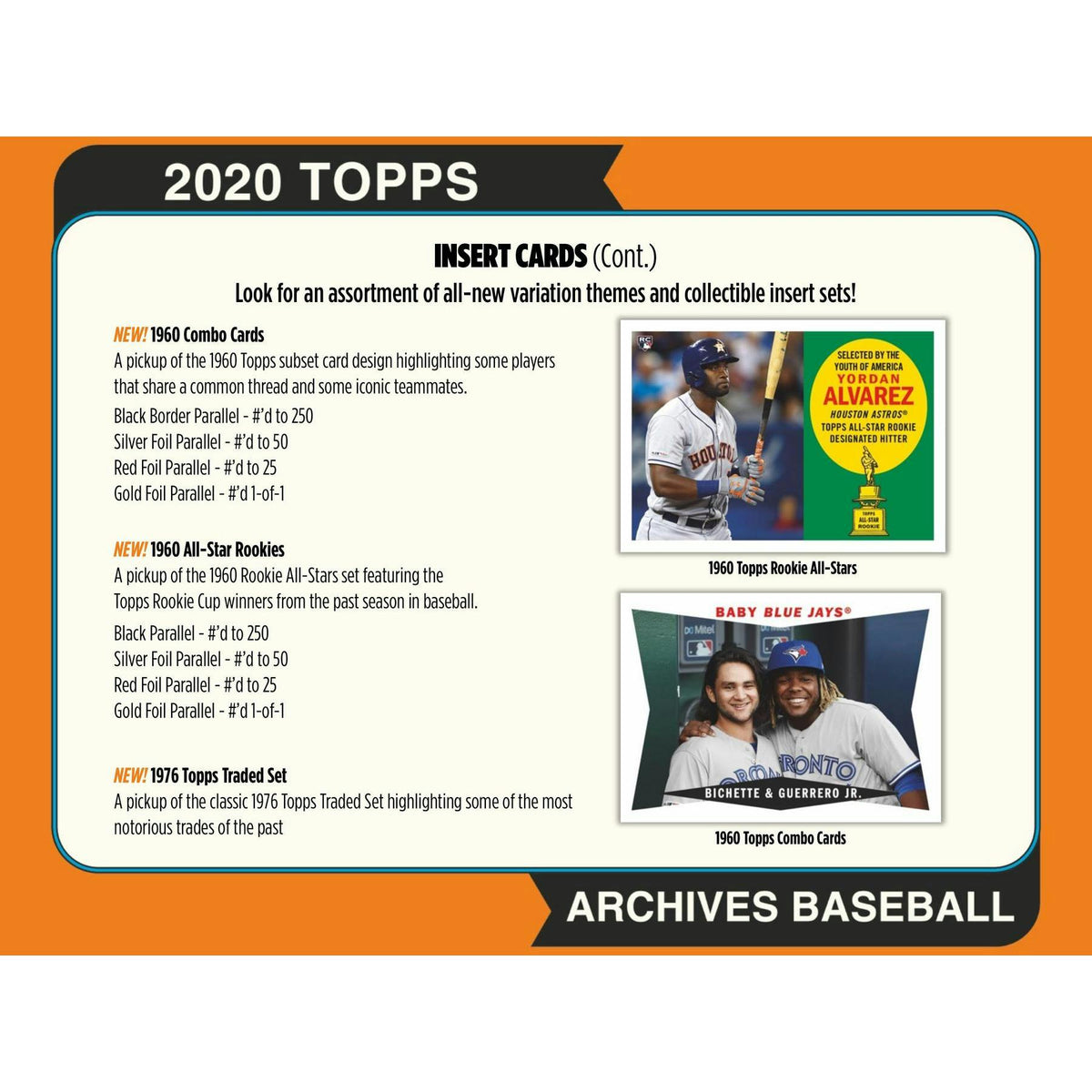 2020 Topps Archives Baseball Hobby Box
