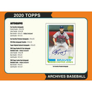 2020 Topps Archives Baseball Hobby Box