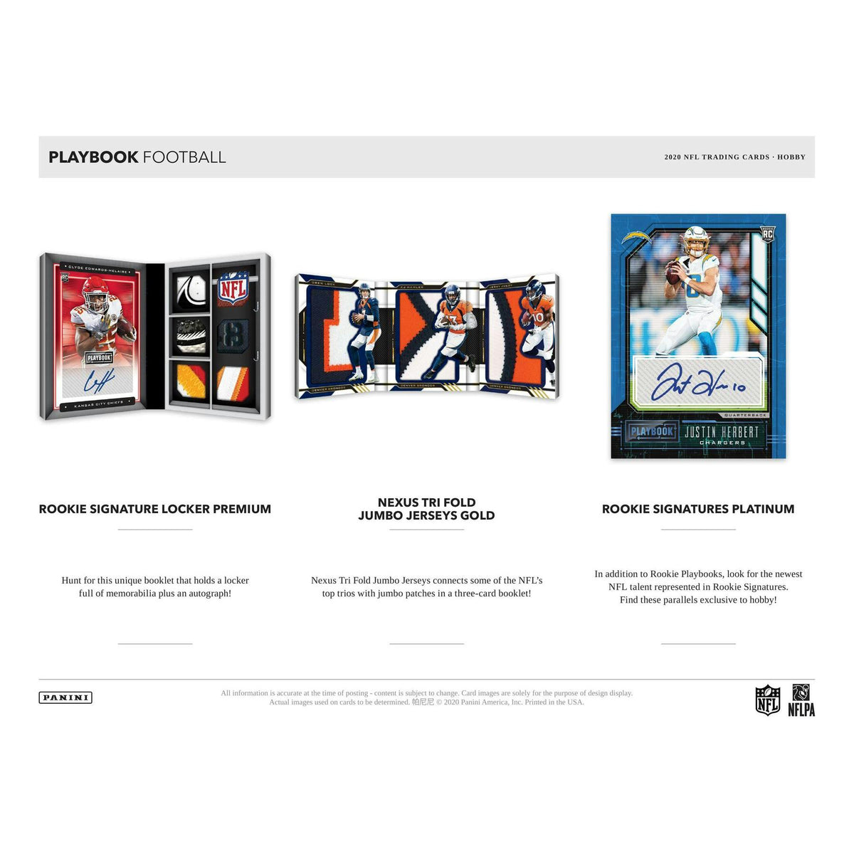 2020 Panini Playbook Football Hobby Box