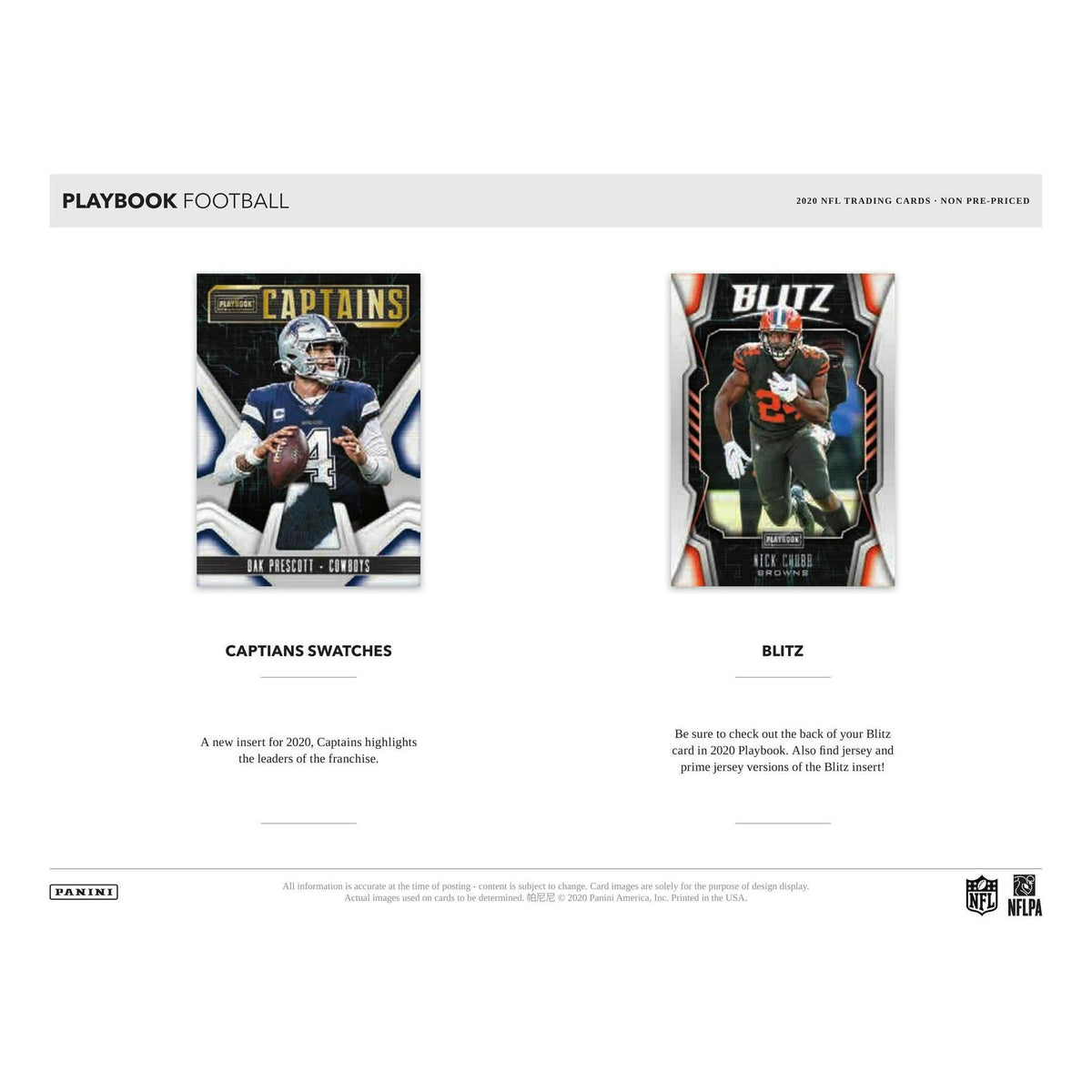 2020 Panini Playbook Football Hanger Box (Orange Parallels)