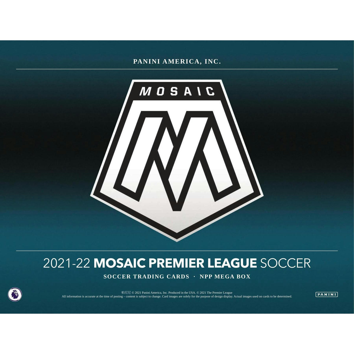 2021/22 Panini Mosaic Premier League EPL Soccer Mega Box (Reactive Gold Parallels!)