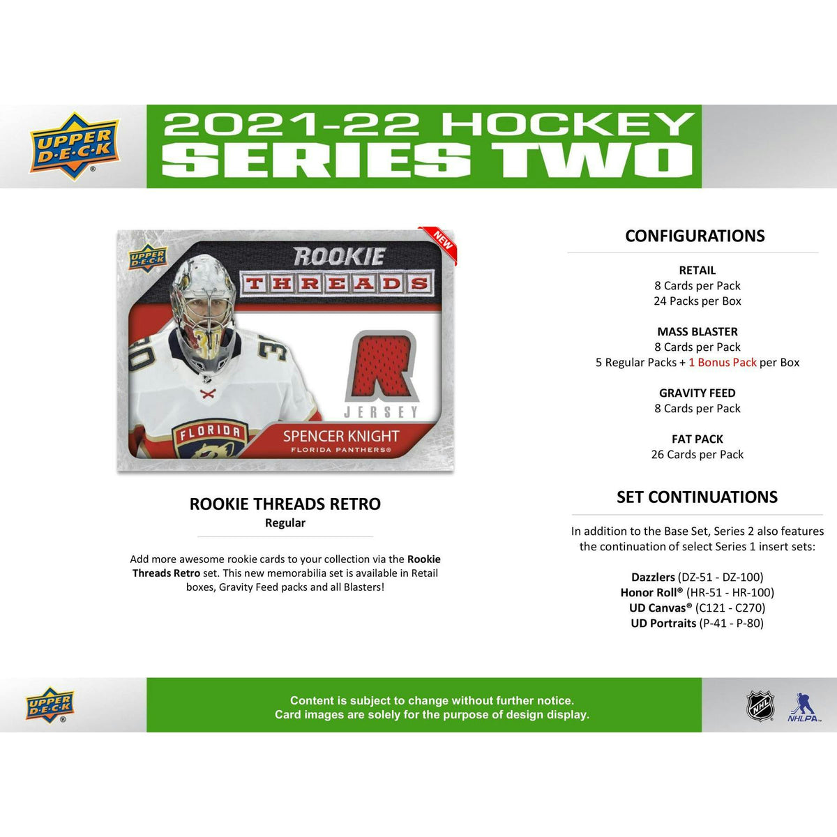 2021/22 Upper Deck Series 2 Hockey Tin (Box) Case (12 Ct.) (Reed Buy)