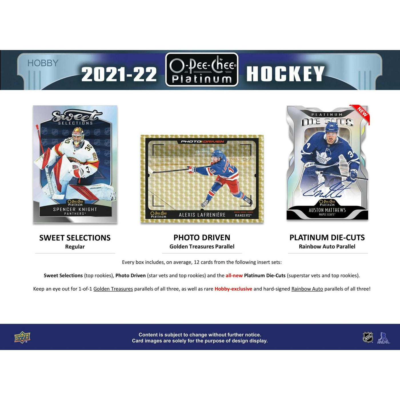 2021/22 Upper Deck O-Pee-Chee Platinum Hockey Hobby 8-Box Case