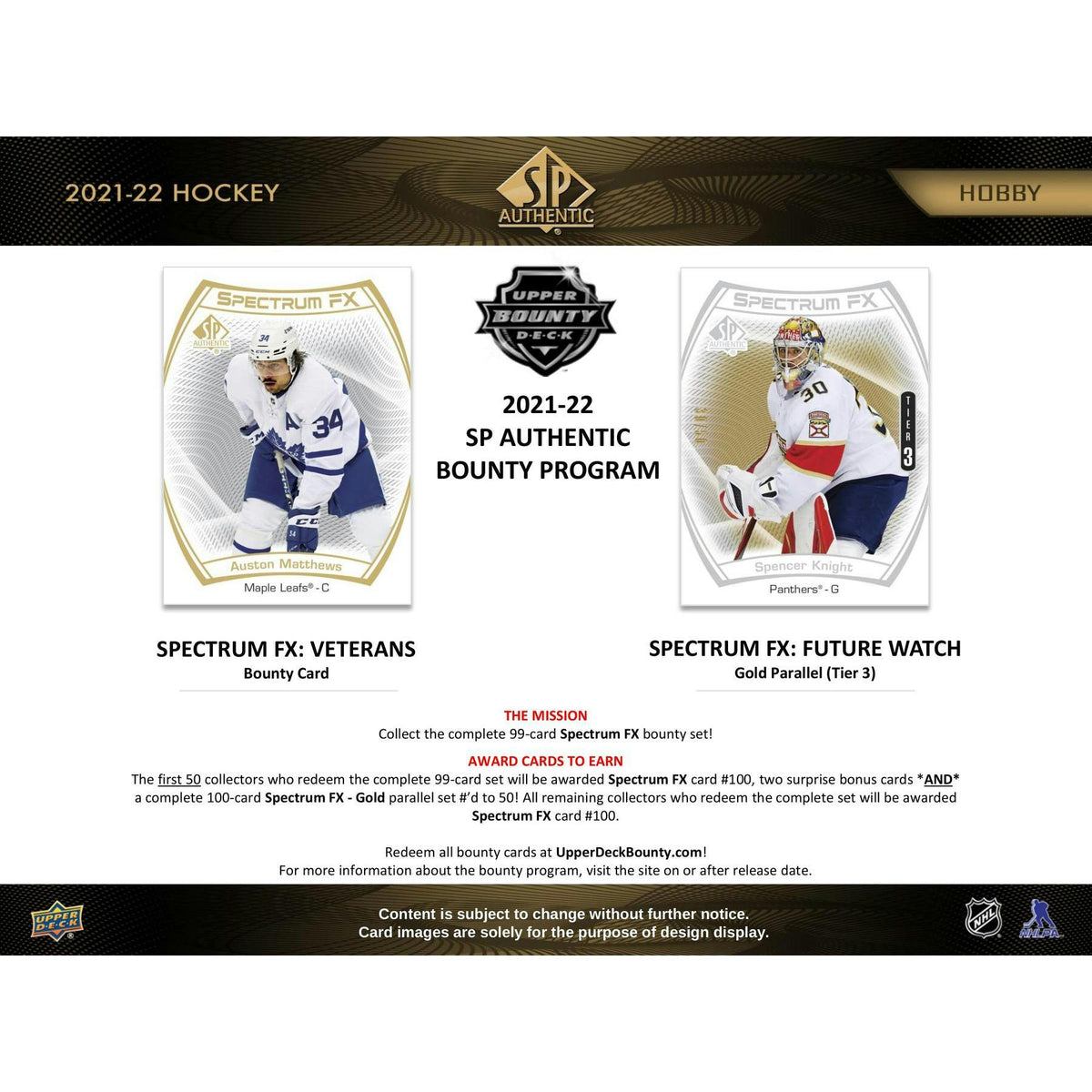 2021/22 Upper Deck SP Authentic Hockey Hobby Box