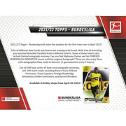 2021/22 Topps Bundesliga Soccer Hobby 12-Box Case