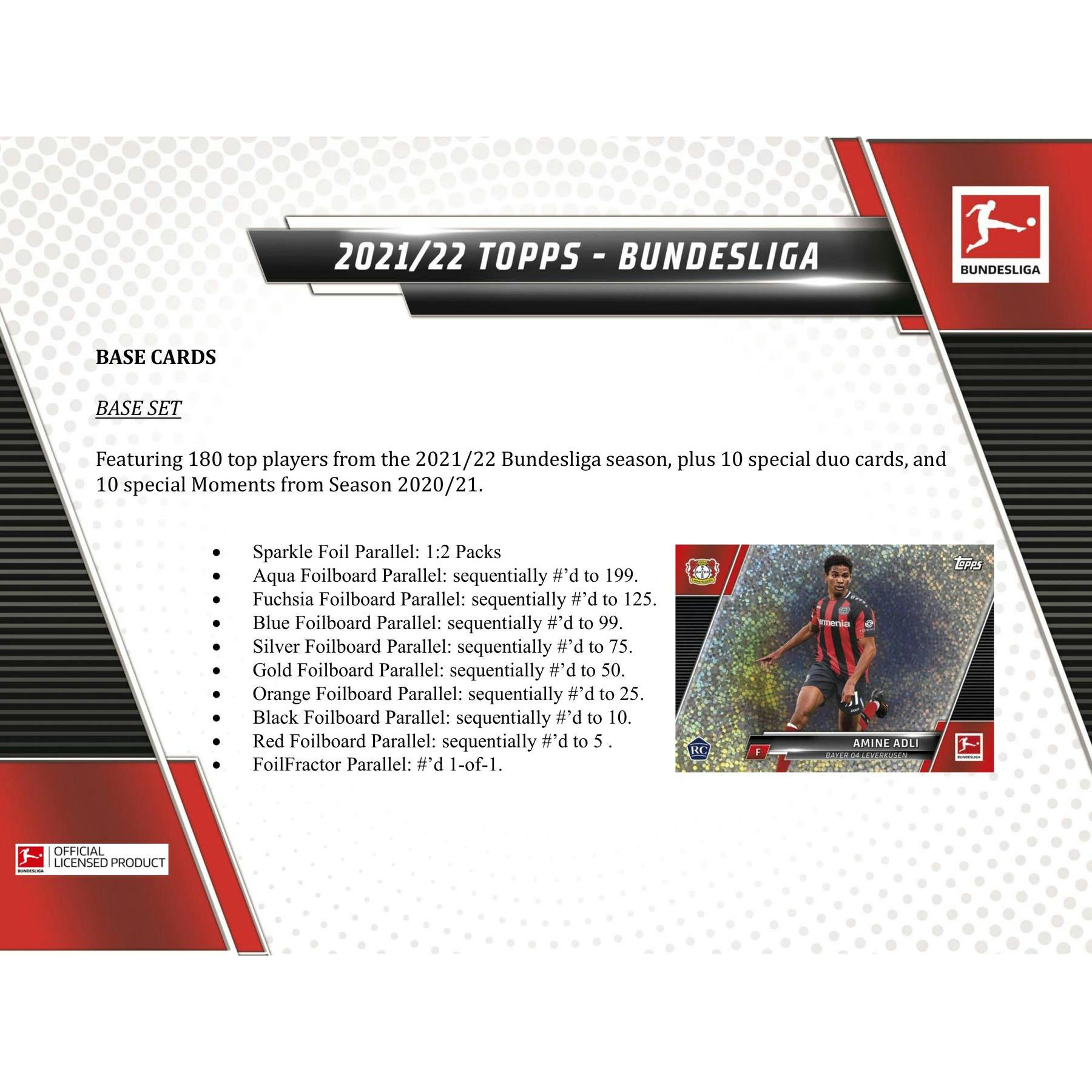 2021/22 Topps Bundesliga Soccer Hobby Box