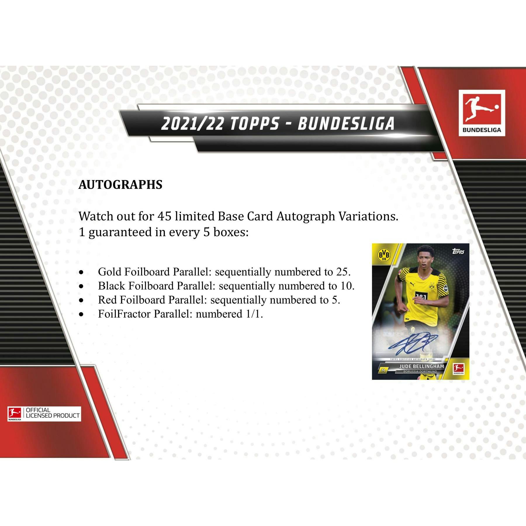 2021/22 Topps Bundesliga Soccer Hobby 12-Box Case